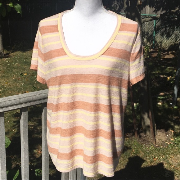 Madewell Alto Scoop Tee in Montoya Stripe - Picture 4 of 8